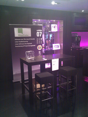 De stand van Bluecube